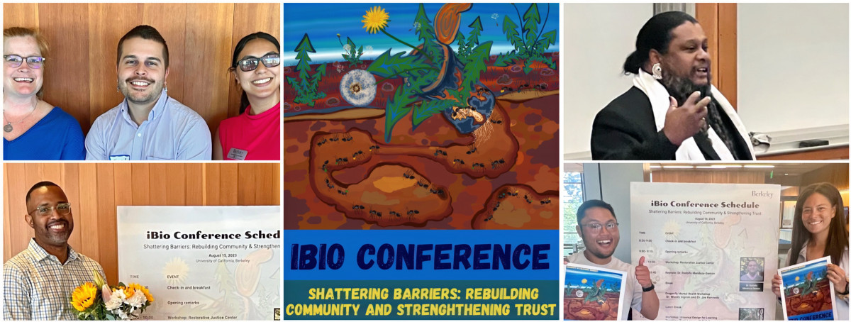 Collage of photos from iBio Conference