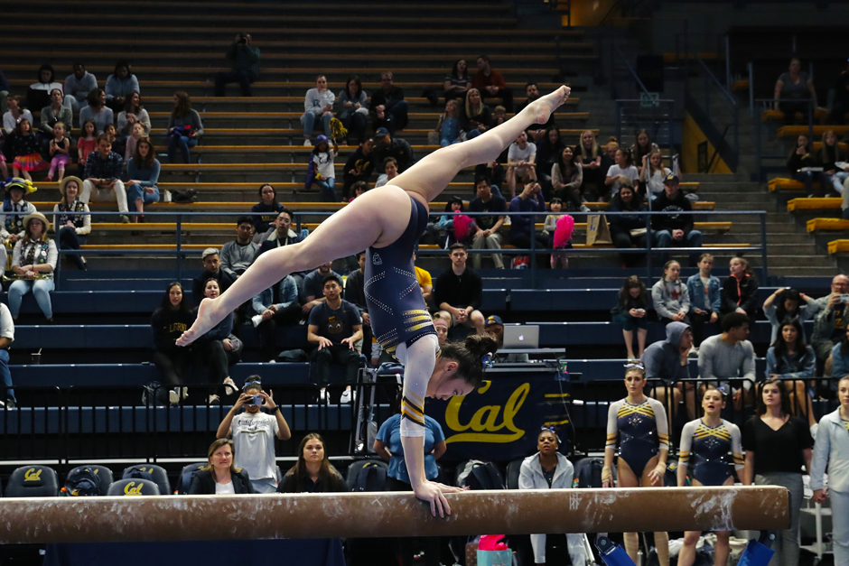 Schank on balance beam