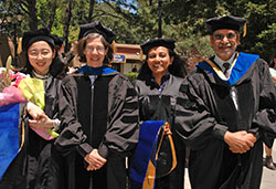 Graduates with Faculty Members