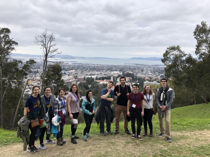 Prospective students took in the view of the Bay at Recruitment 2019