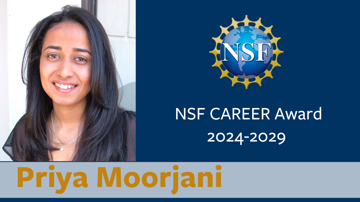 Moorjani received NSF CAREER award