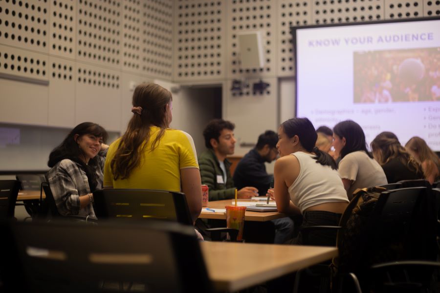 Participants during a conference workshop